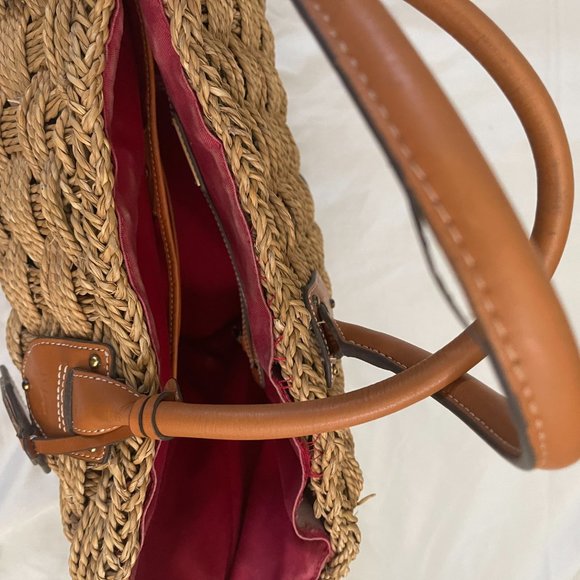 XL Large Woven Ralph Lauren Straw Beach Tote Bag - Picture 7 of 13